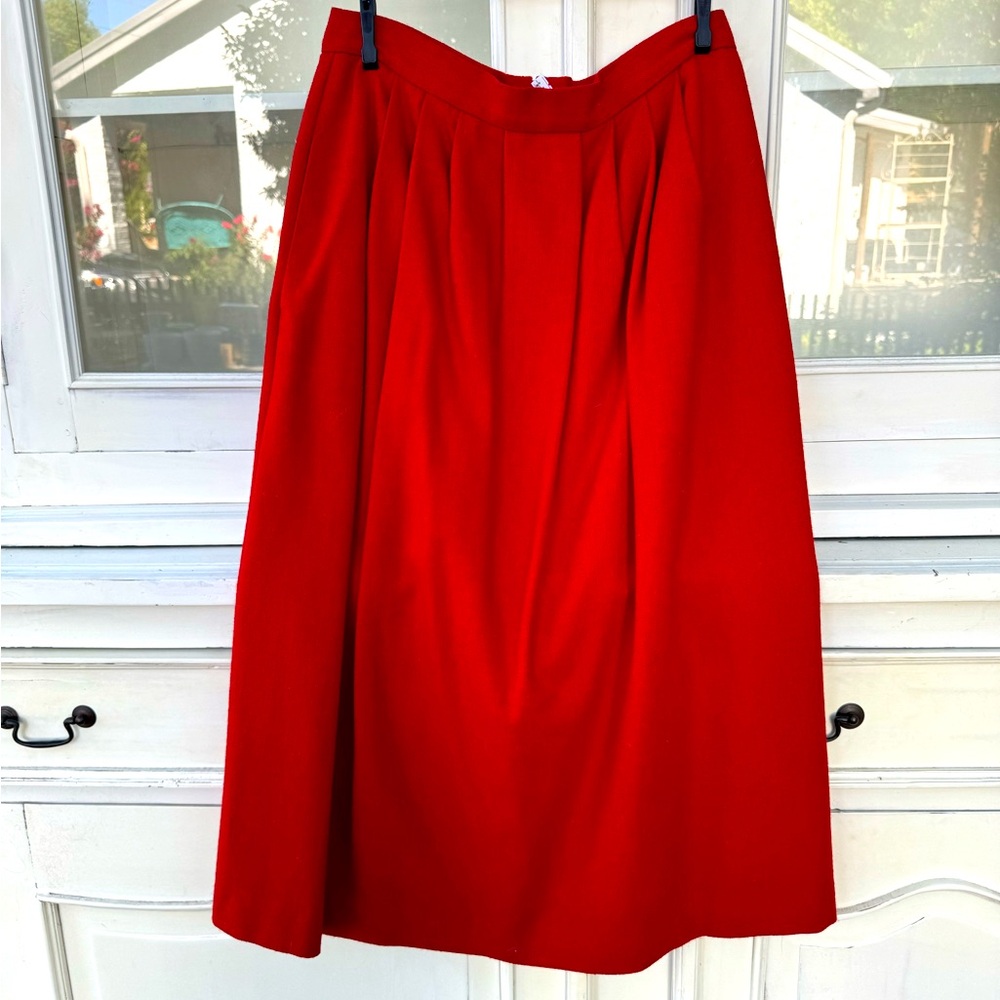 Wool Midi Skirt - VINTAGE